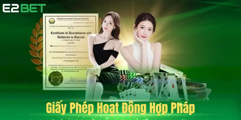 Trang chủ 2 Giấy phép hoạt động của E2BET
